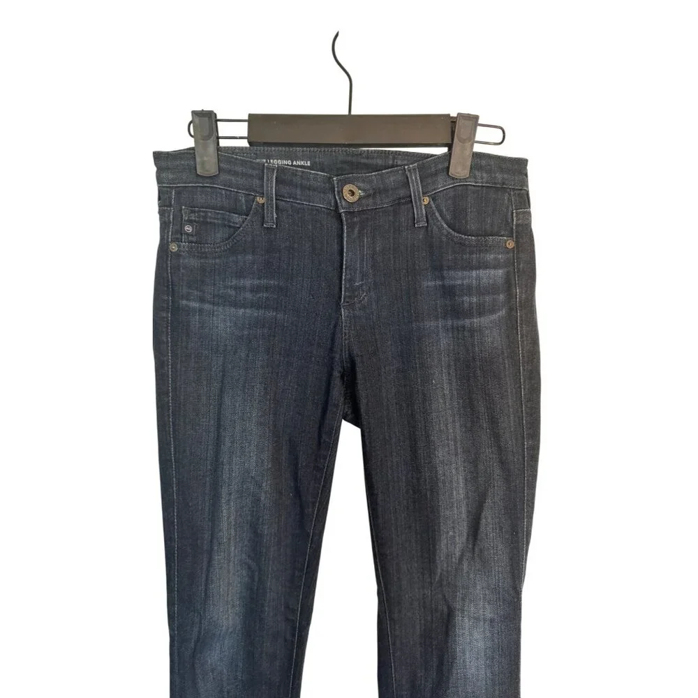 AG Adriano Goldschmied Size 25 Dark Wash Legging Ankle Jeans Cotton Blend